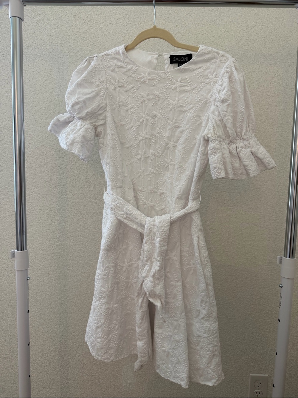 Saloni white dress